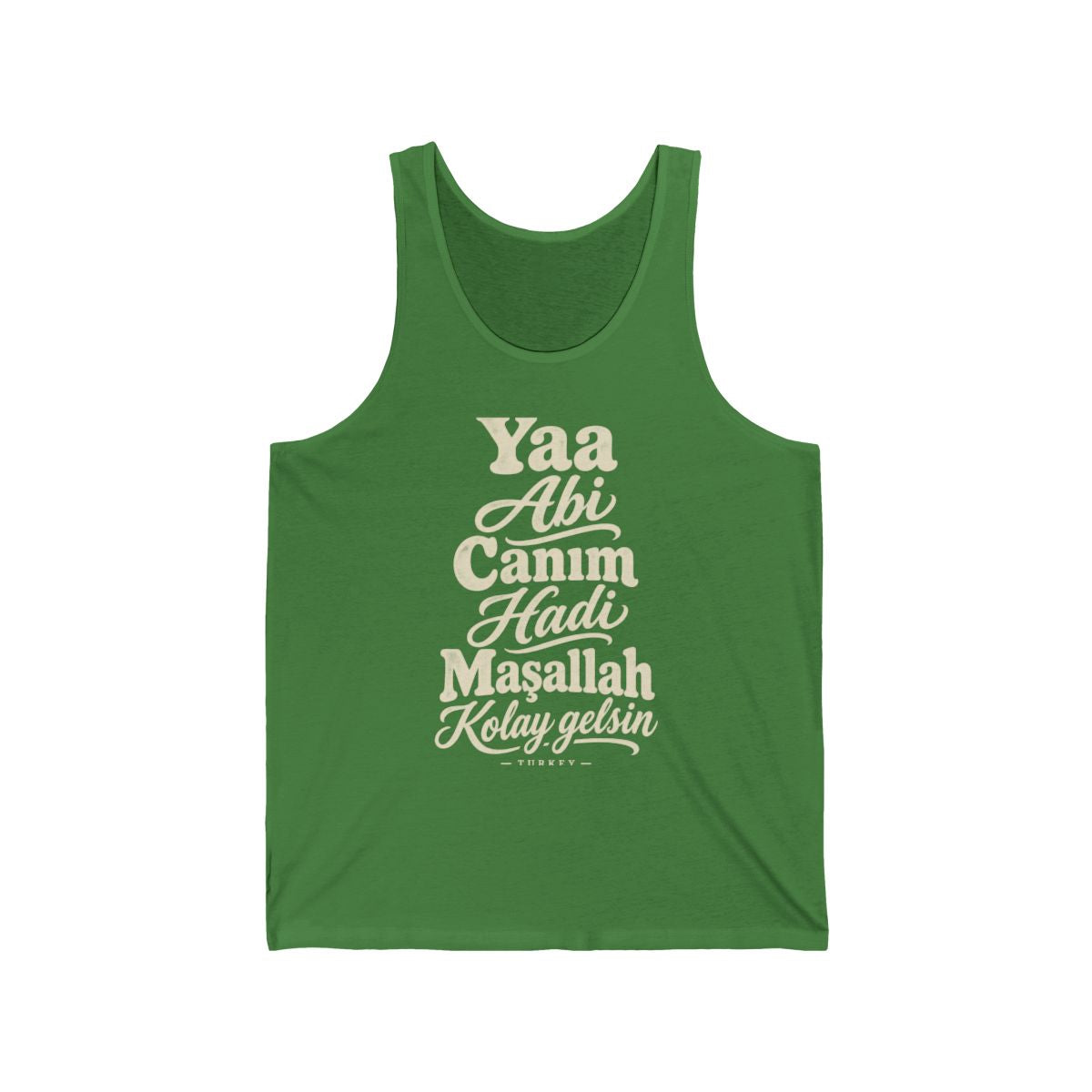 Turkey local slang men's tank top — typographic sayings design | Nameshi Destinations (view 9)