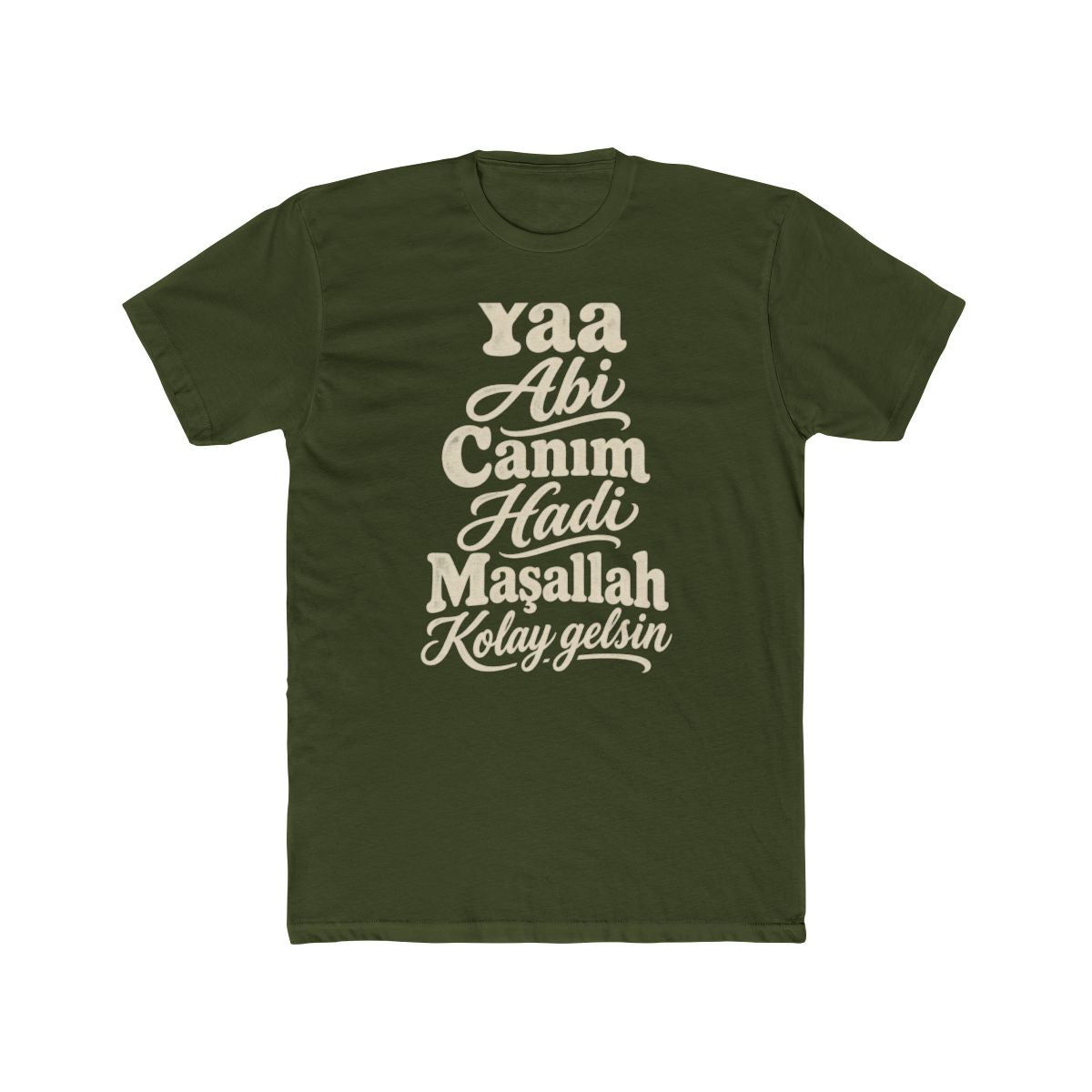 Turkey local slang men's tee — typographic sayings design | Nameshi Destinations (view 4)