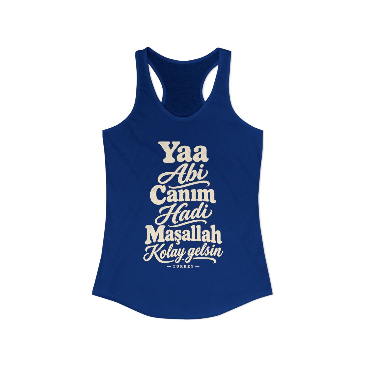 Turkey local slang women's tank top — typographic sayings design | Nameshi Destinations (view 19)