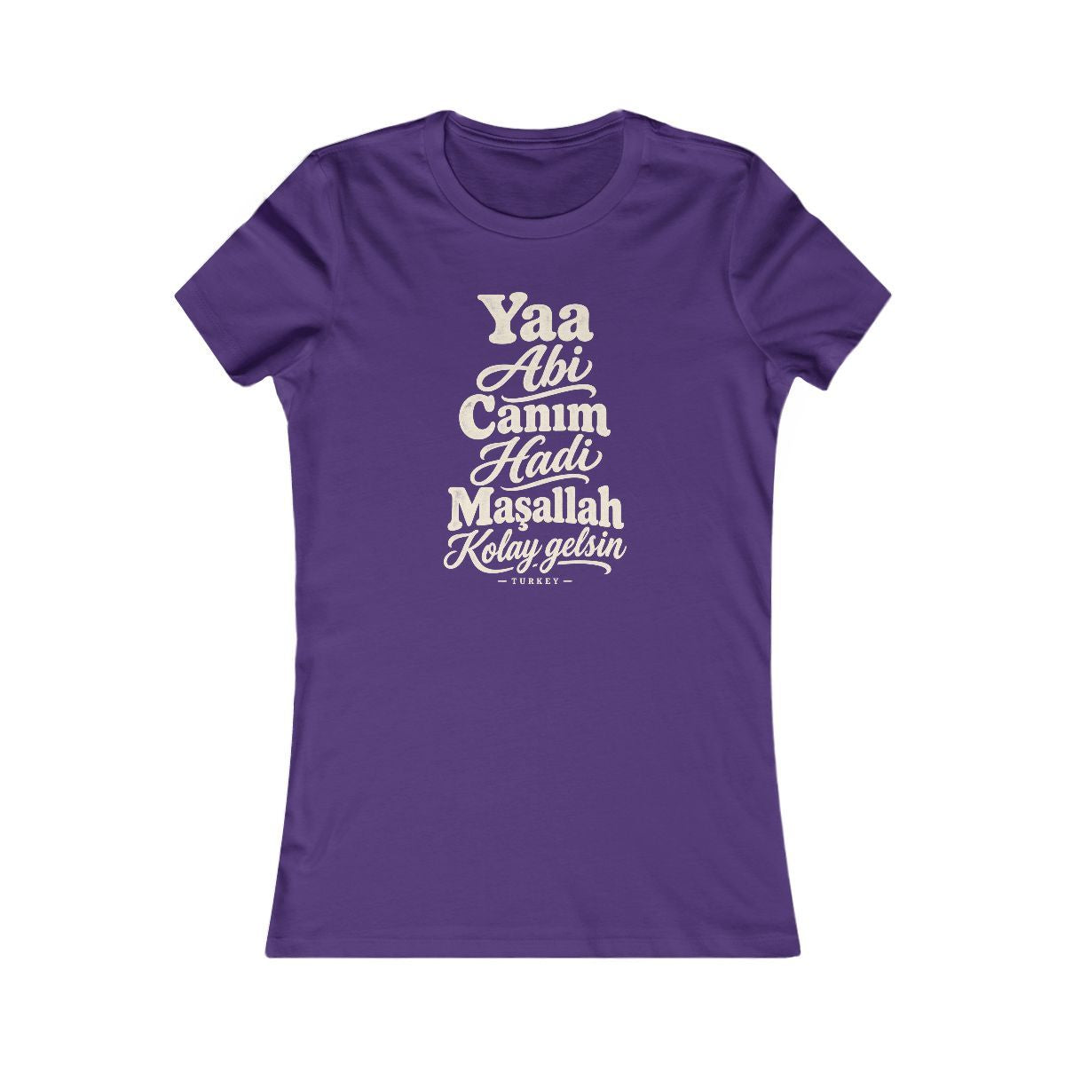 Turkey local slang women's tee — typographic sayings design | Nameshi Destinations (view 6)