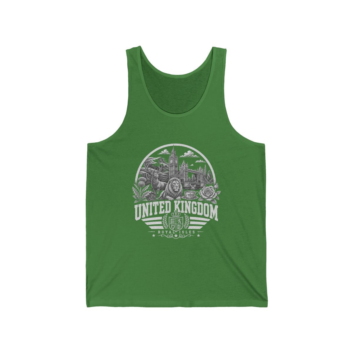 United Kingdom Men's Tank Top — Leaf (front)