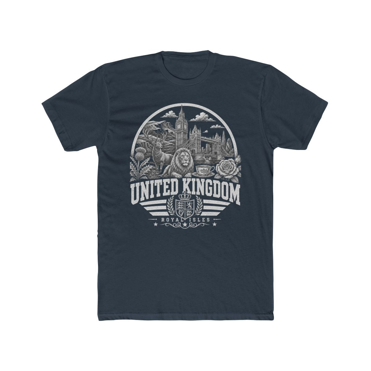 United Kingdom Men's Tee — Solid Indigo