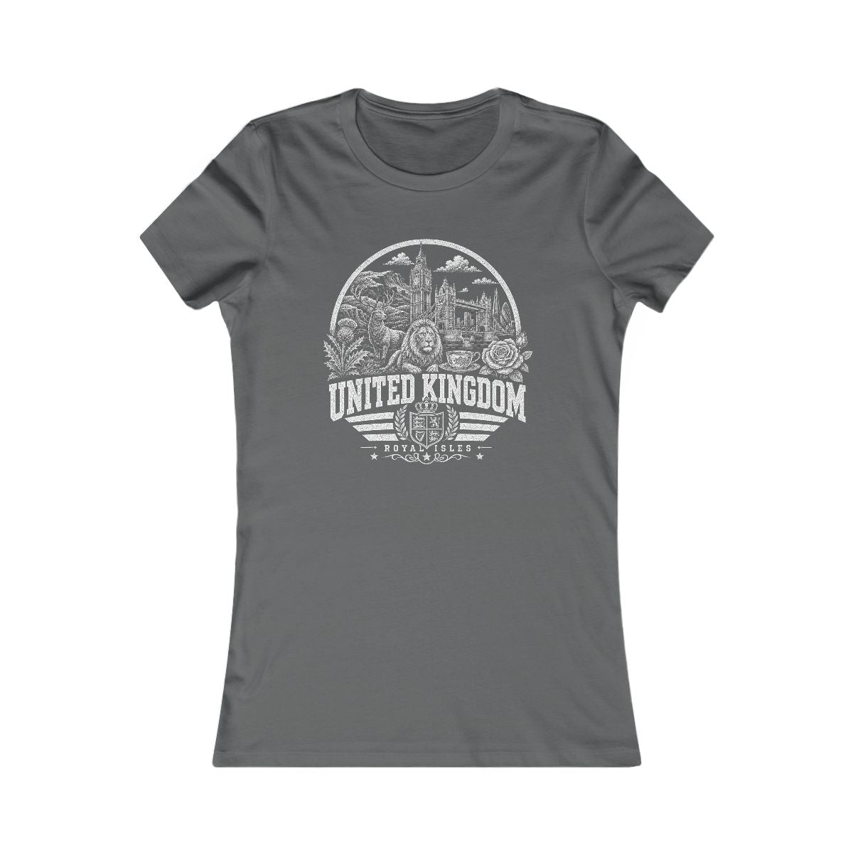 United Kingdom Women's Tee — Asphalt