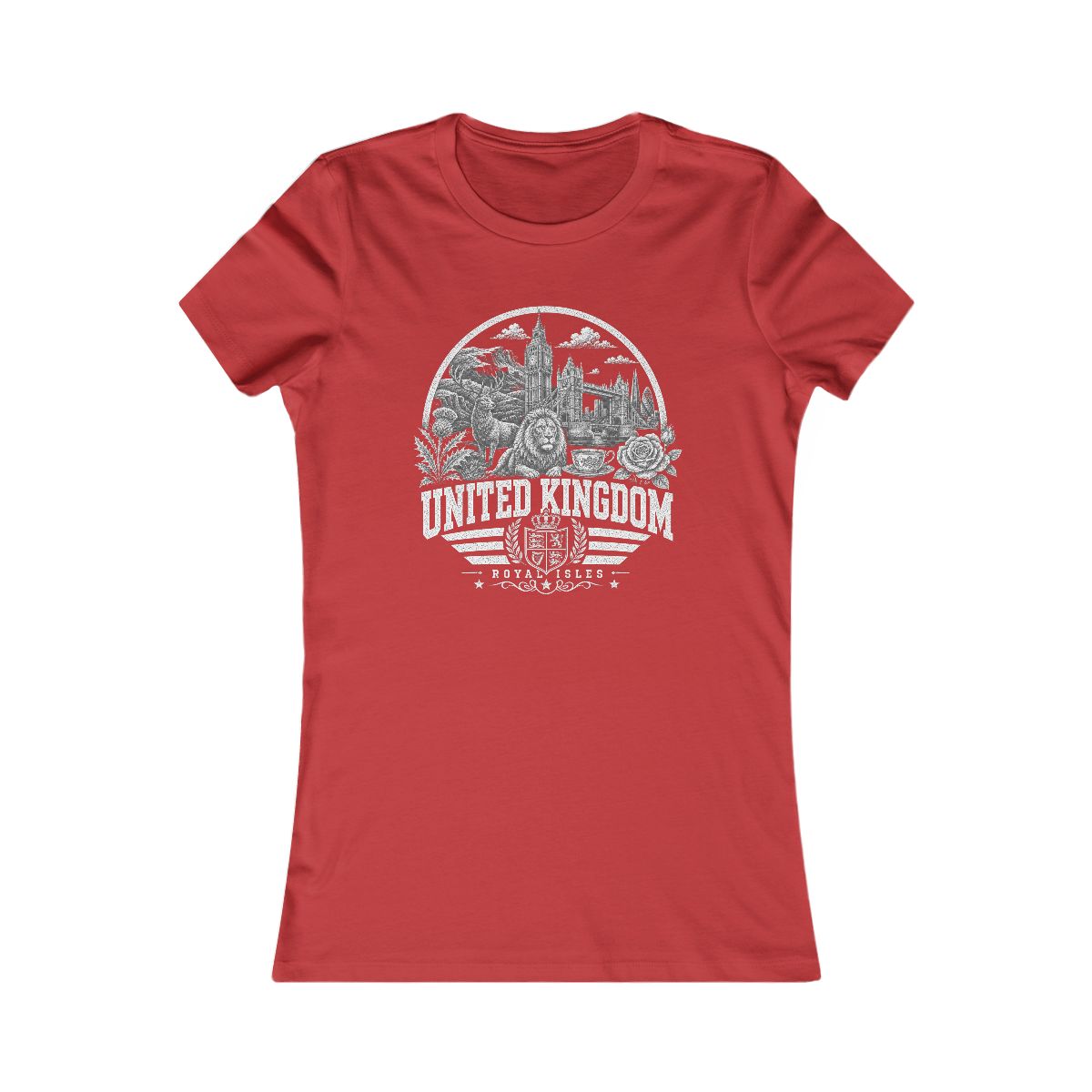 United Kingdom Women's Tee — Red