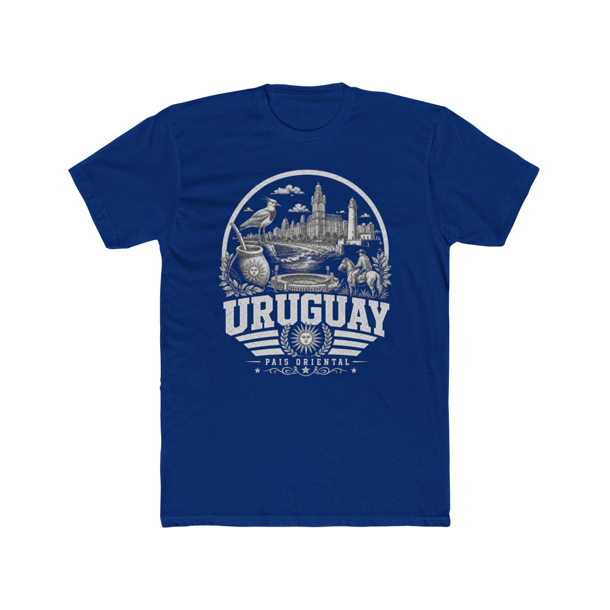 Uruguay Men's Tee — Solid Royal