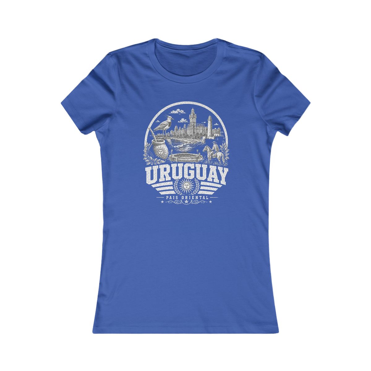 Uruguay Women's Tee — True Royal