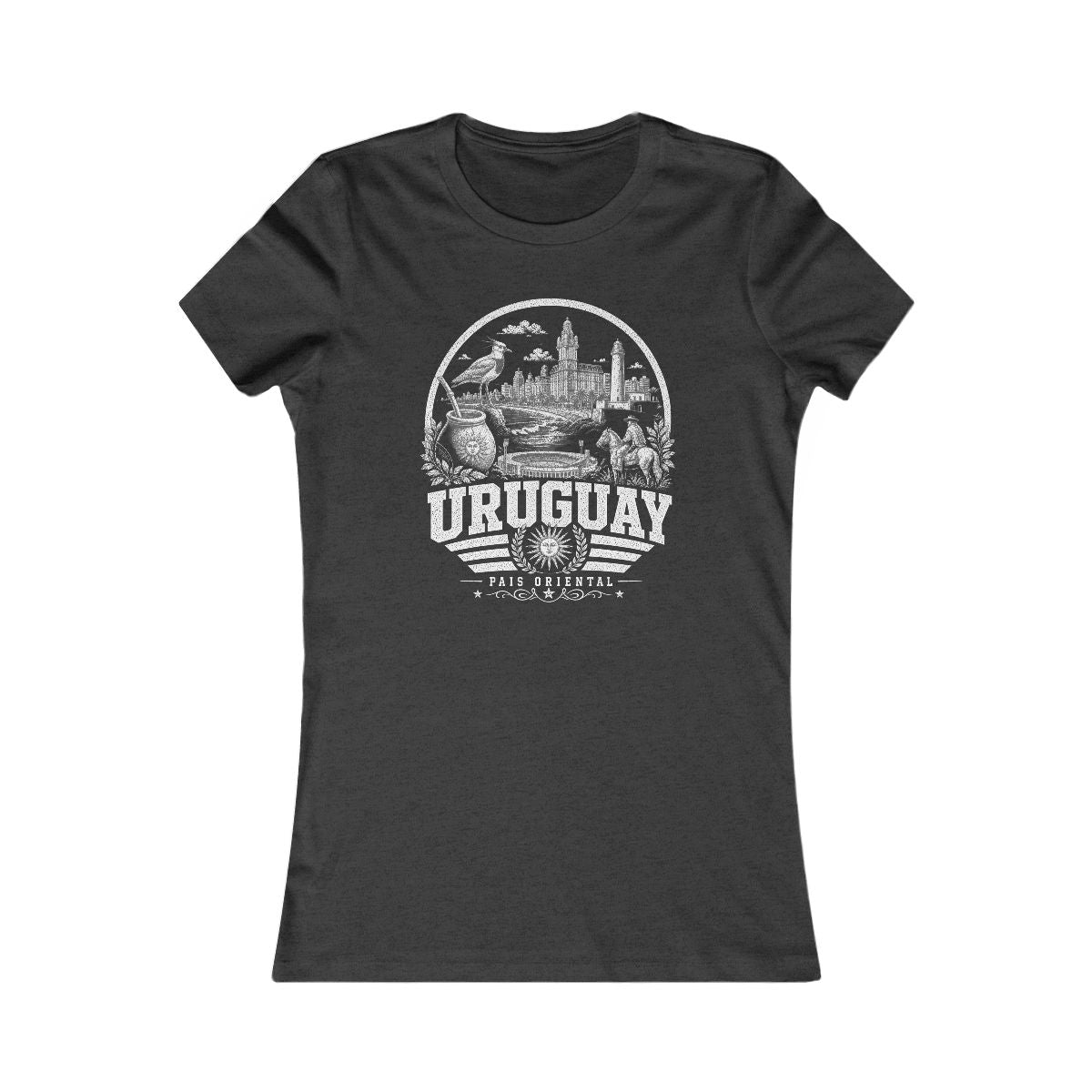 Uruguay Women's Tee — Dark Grey Heather