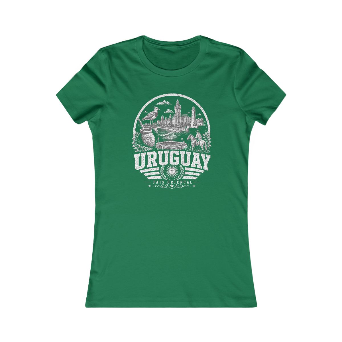 Uruguay Women's Tee — Kelly