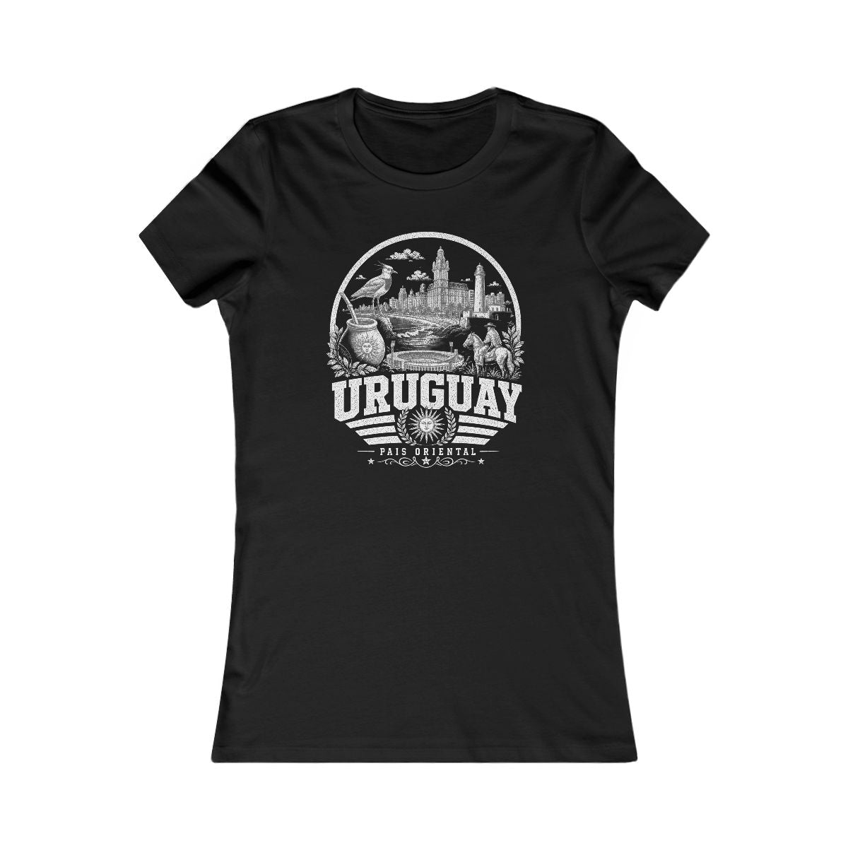 Uruguay Women's Tee — Black