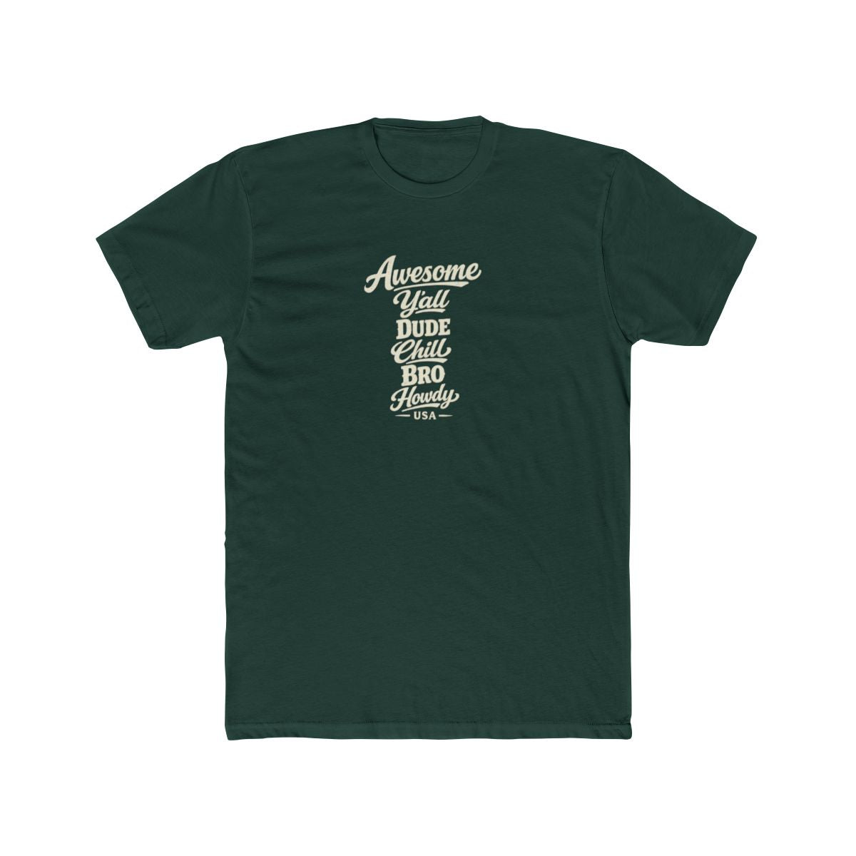 USA local slang men's tee — typographic sayings design | Nameshi Destinations (view 7)