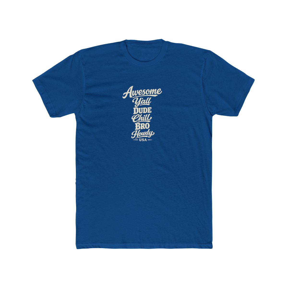 USA local slang men's tee — typographic sayings design | Nameshi Destinations (view 10)