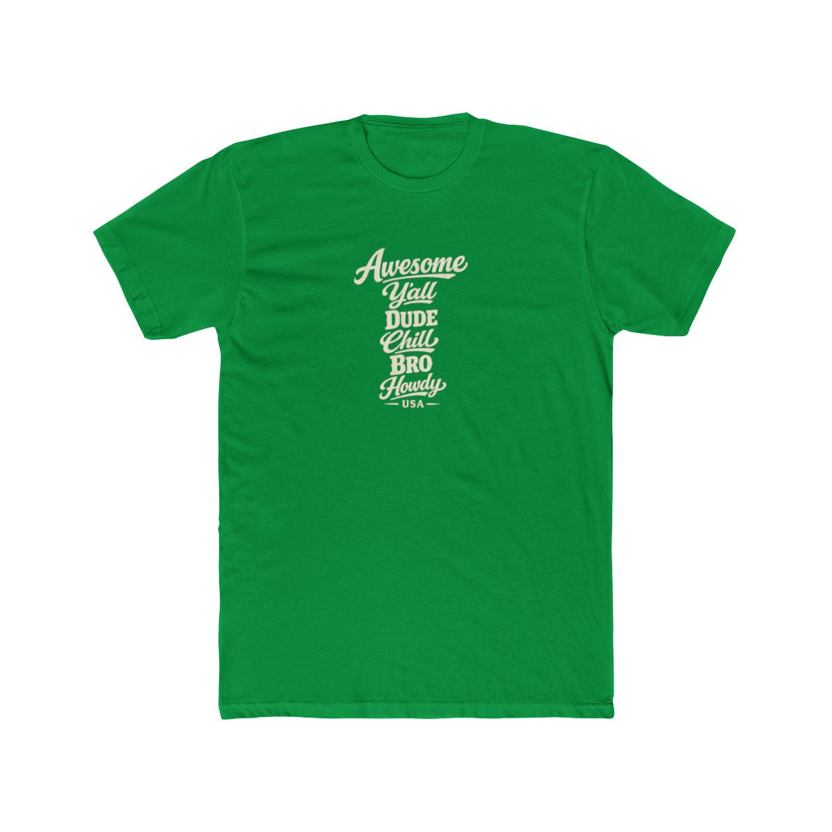 USA local slang men's tee — typographic sayings design | Nameshi Destinations (view 6)