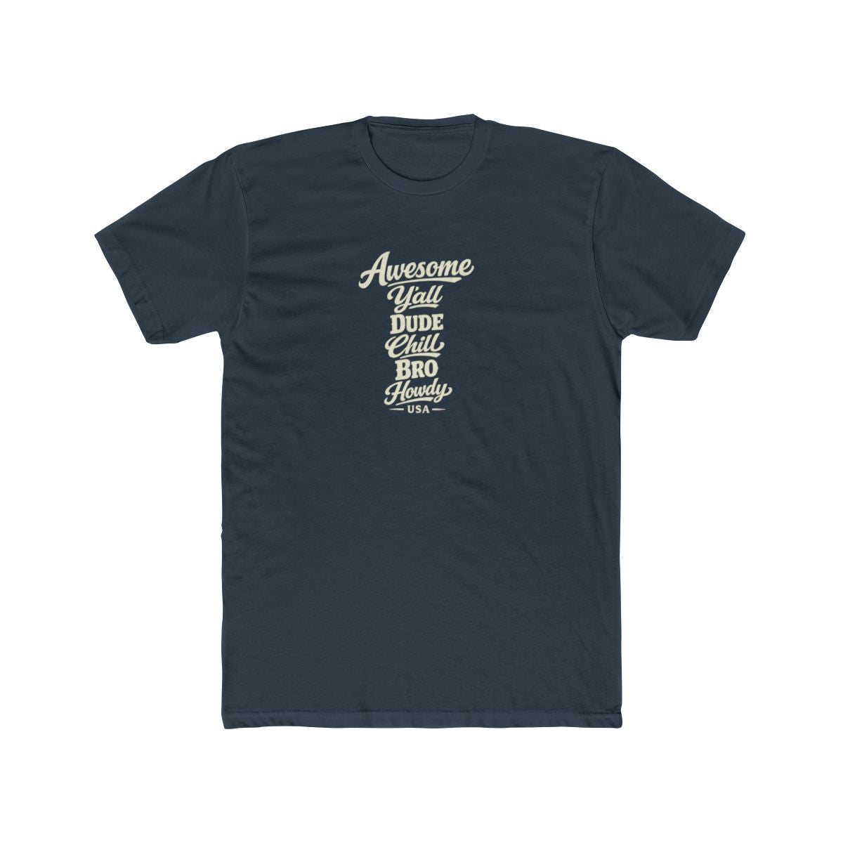 USA local slang men's tee — typographic sayings design | Nameshi Destinations (view 8)
