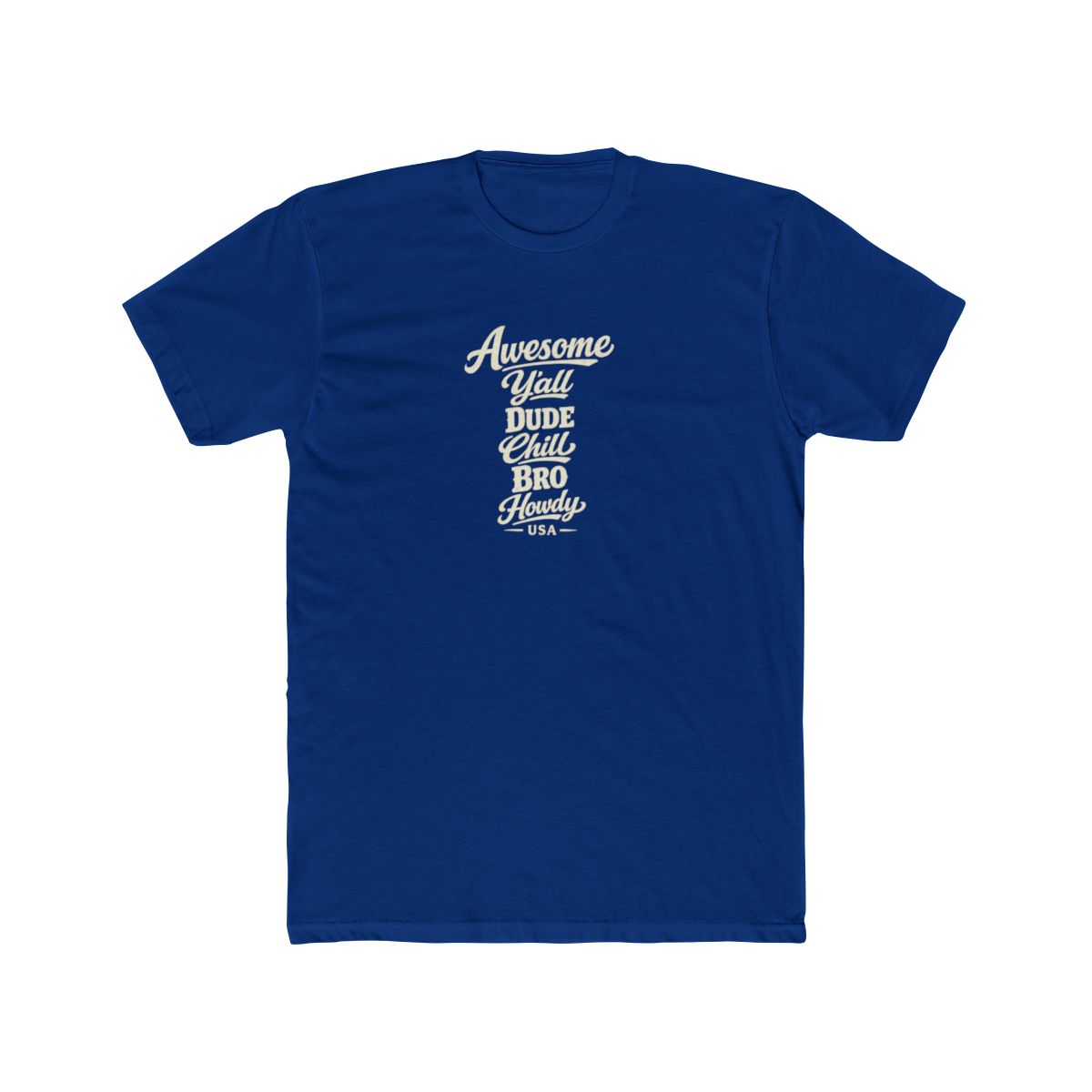 USA local slang men's tee — typographic sayings design | Nameshi Destinations (view 11)