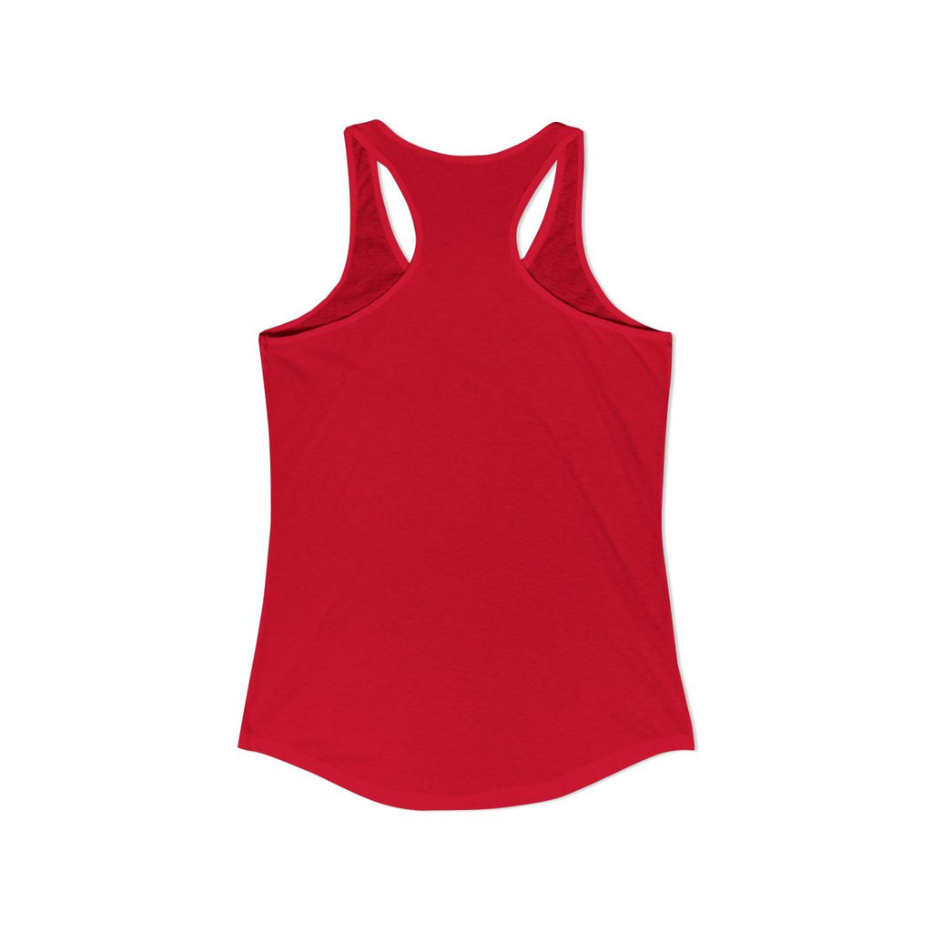 USA Slang Expressions Women's Tank Top — Solid Red (back)