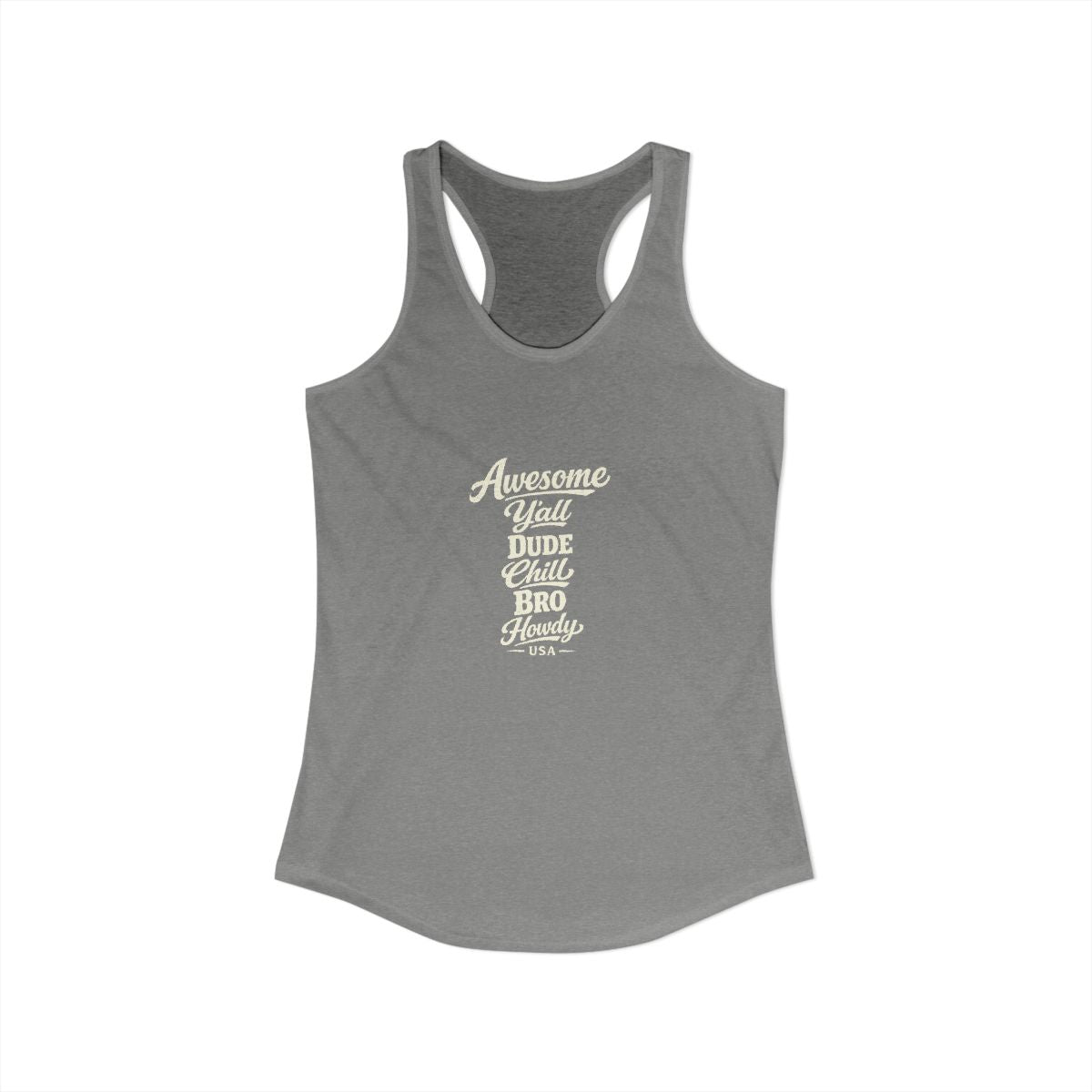 USA local slang women's tank top — typographic sayings design | Nameshi Destinations (view 25)