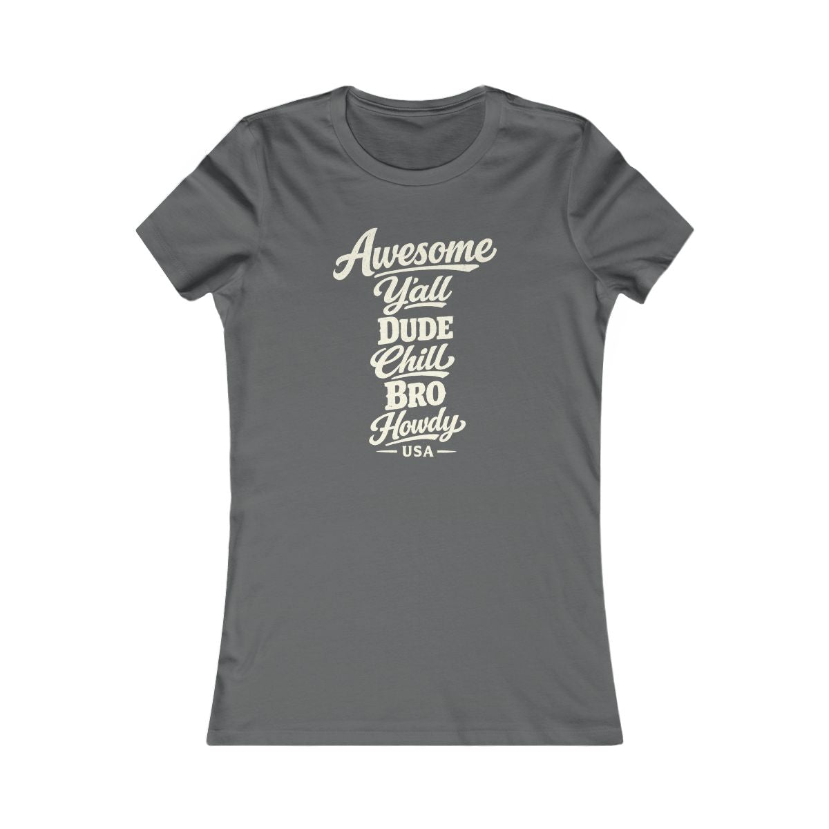 USA Slang Expressions Women's Tee — Asphalt