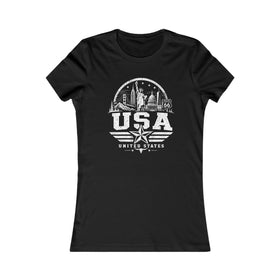USA Vintage Landmarks Women's Tee