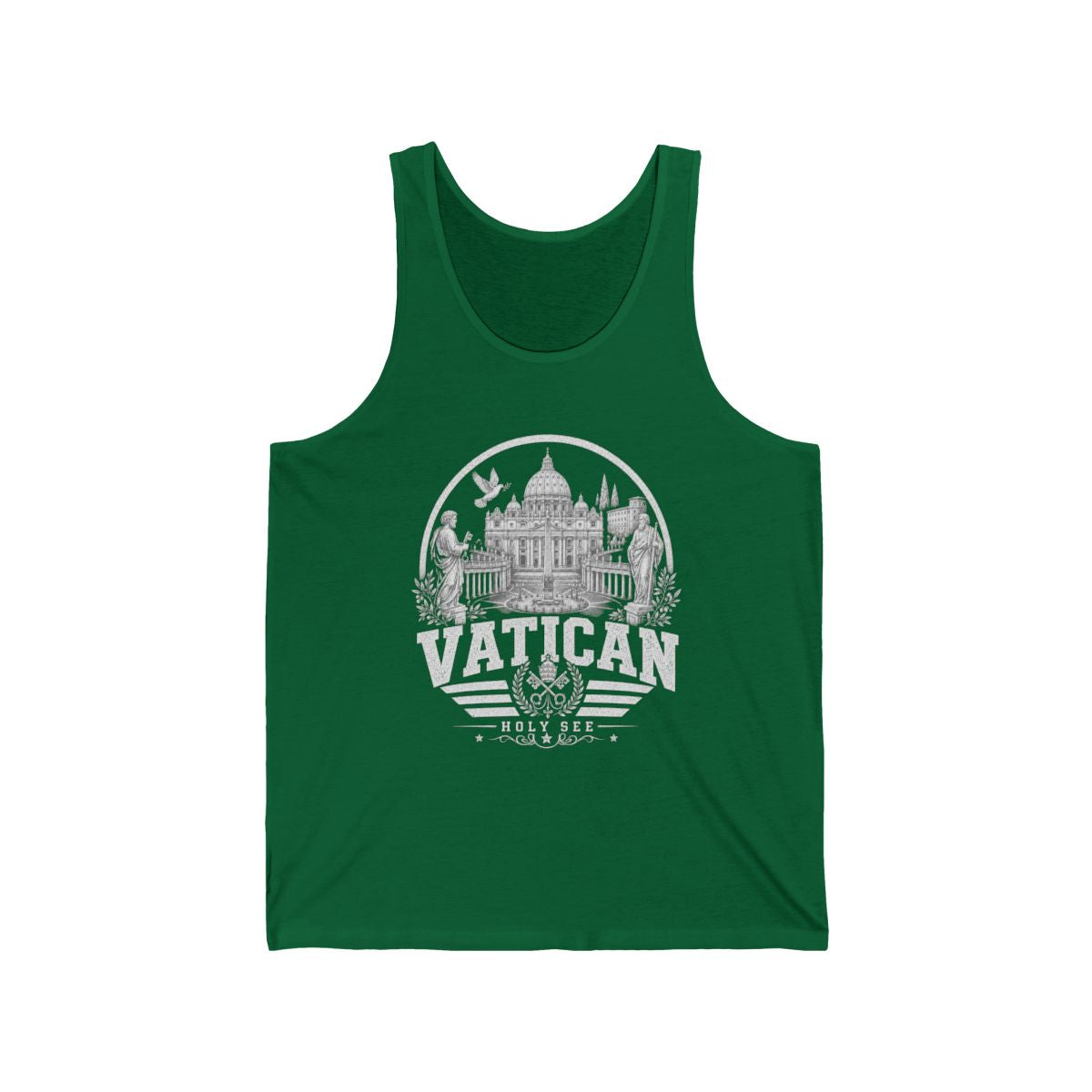 Vatican Men's Tank Top — Kelly (front)