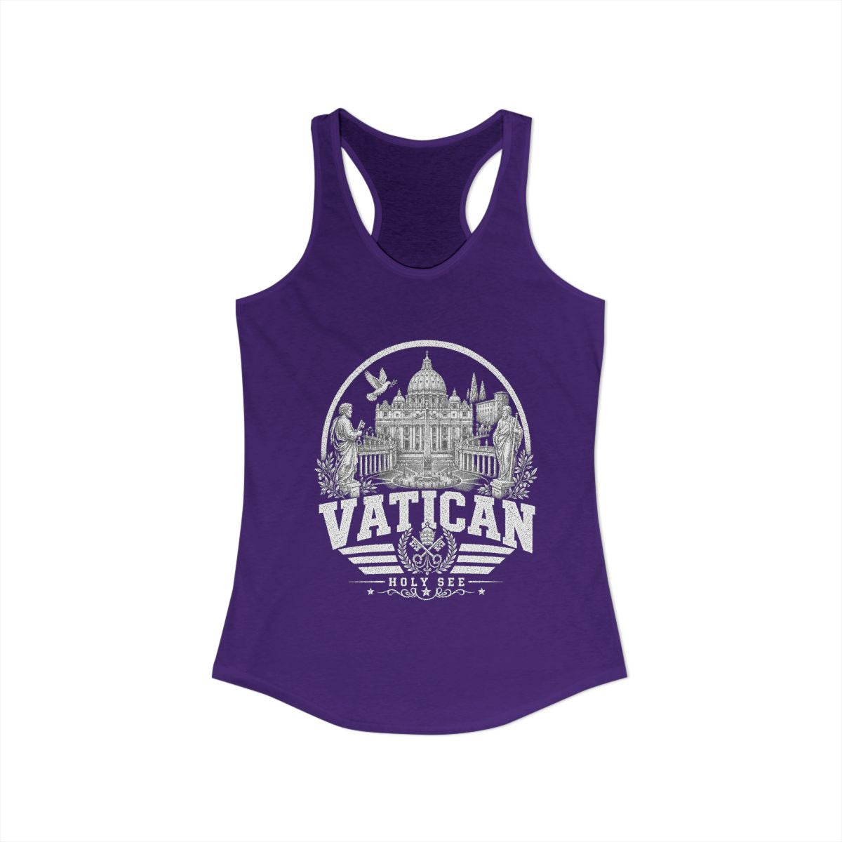 Vatican Women's Tank Top — Solid Purple Rush (front)