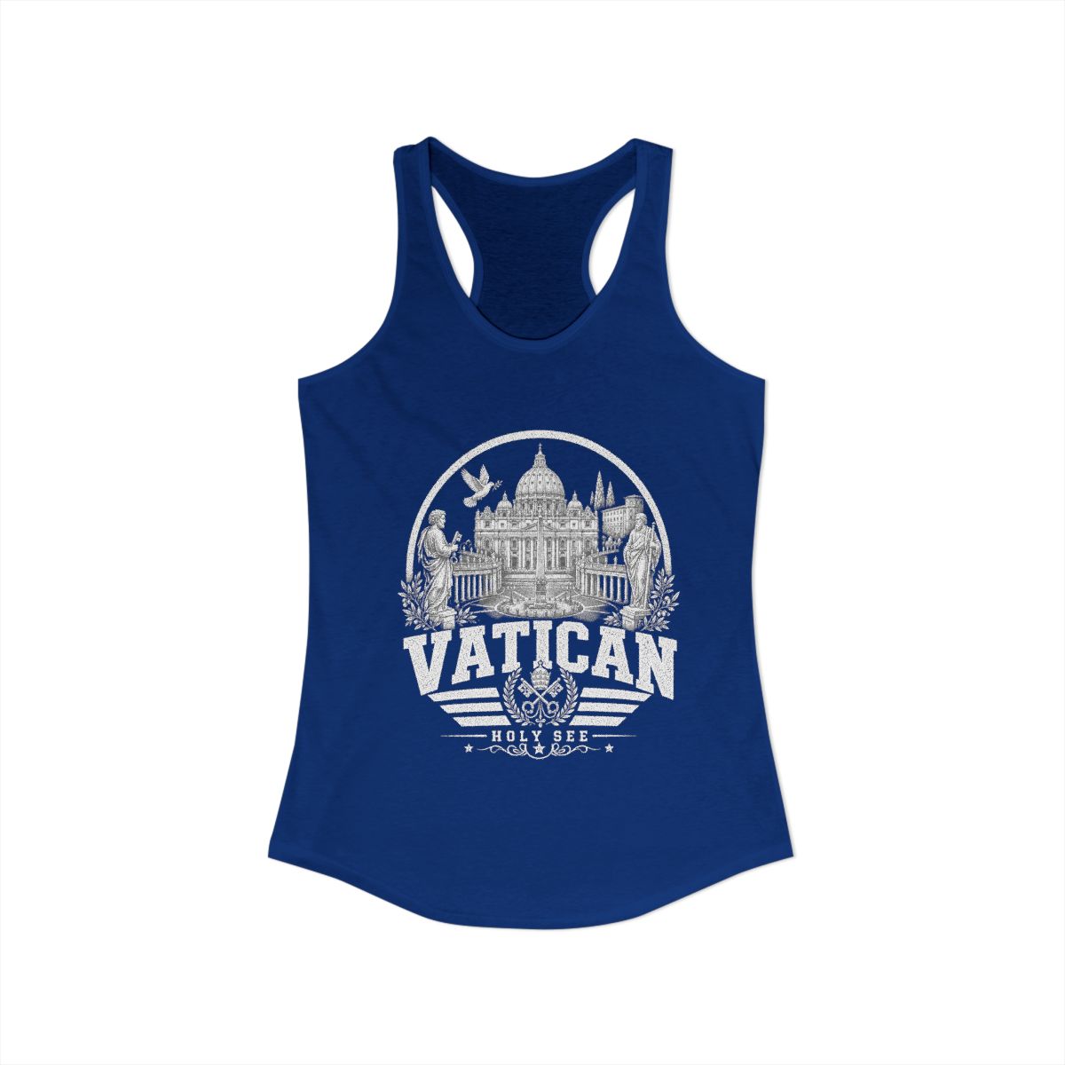 Vatican Women's Tank Top — Solid Royal (front)