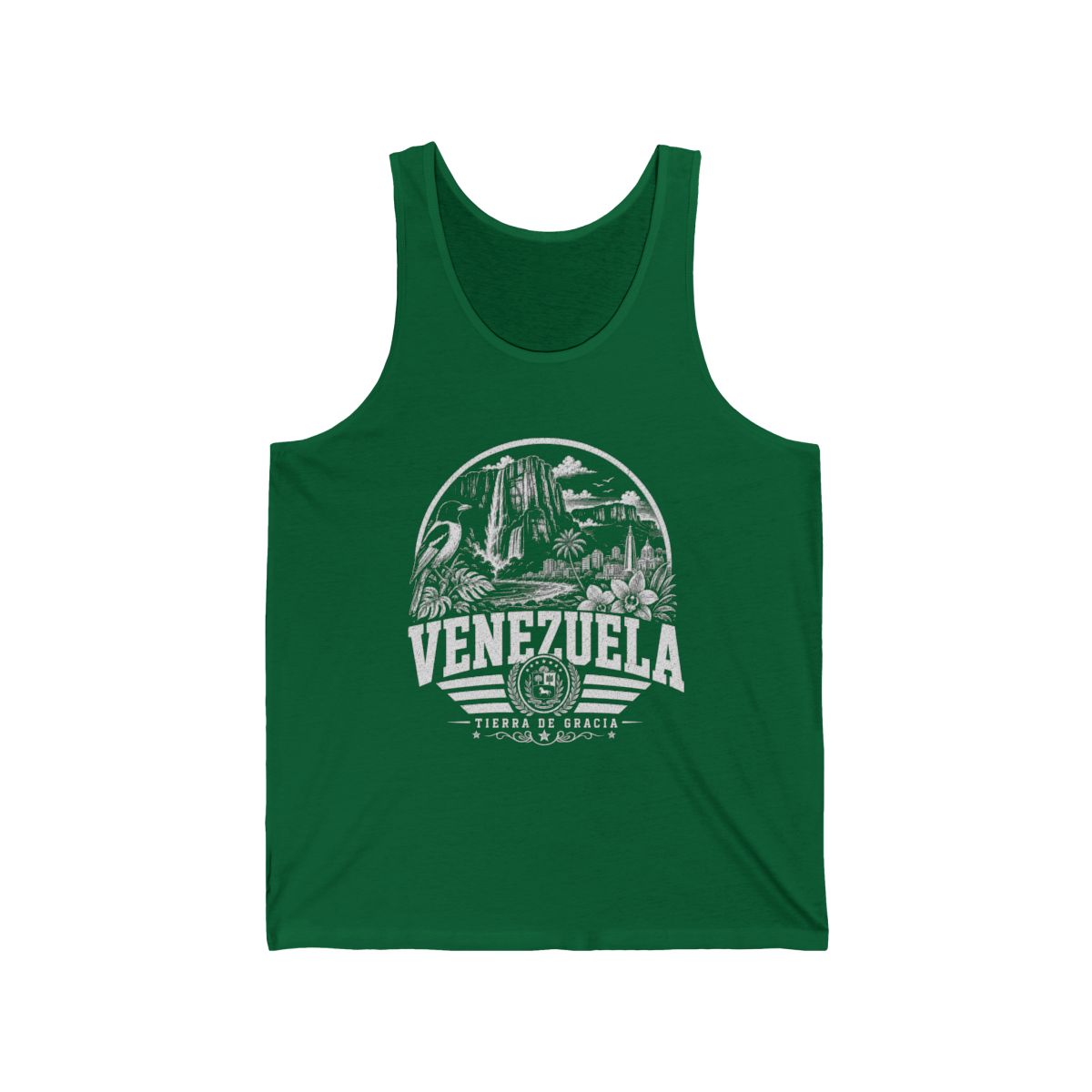 Venezuela Men's Tank Top — Kelly (front)
