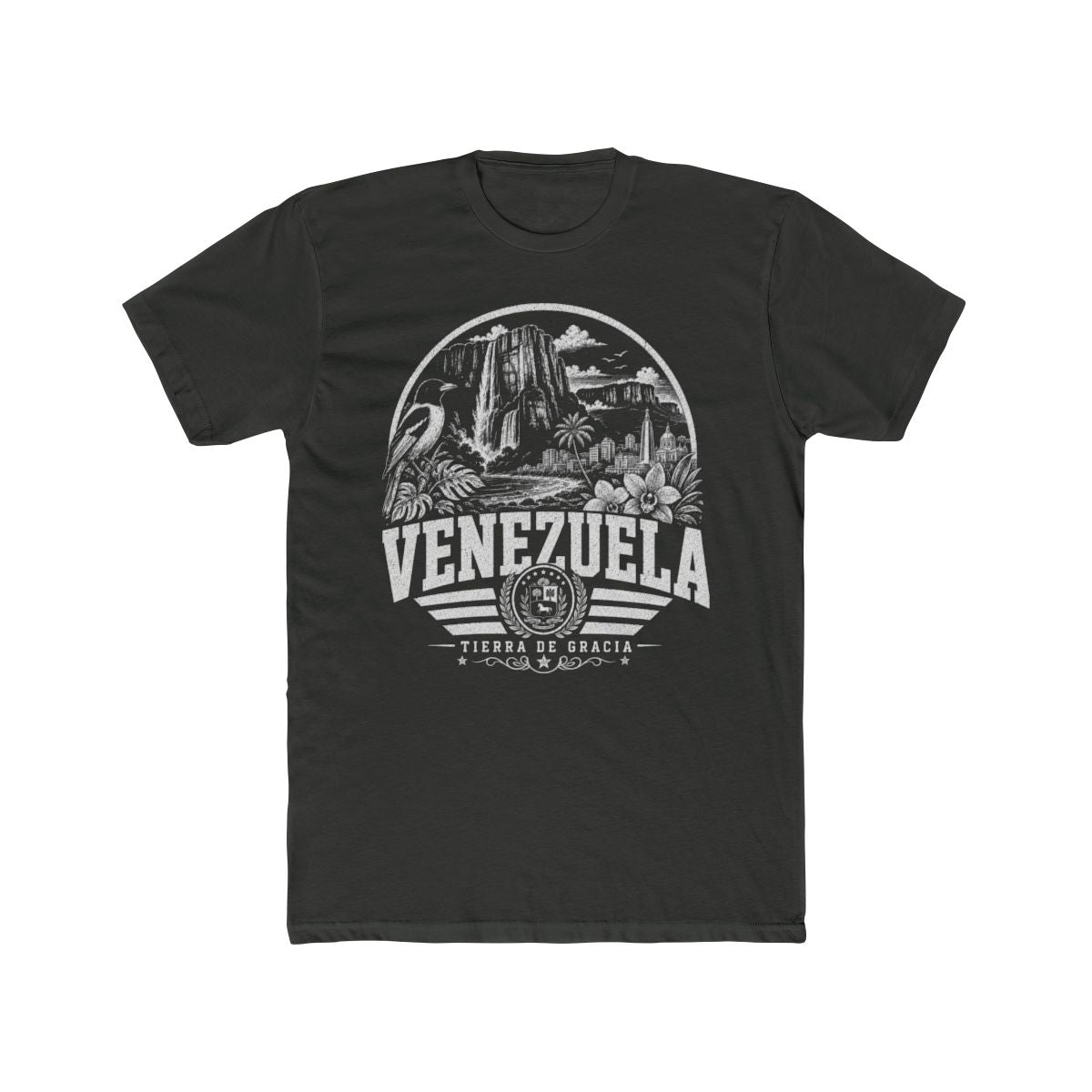 Venezuela Men's Tee — Solid Heavy Metal