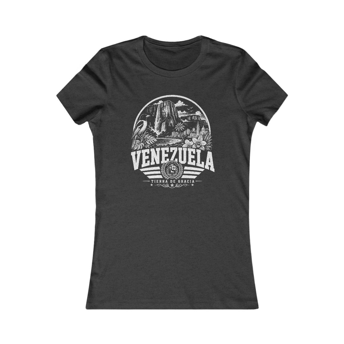 Venezuela Women's Tee — Dark Grey Heather