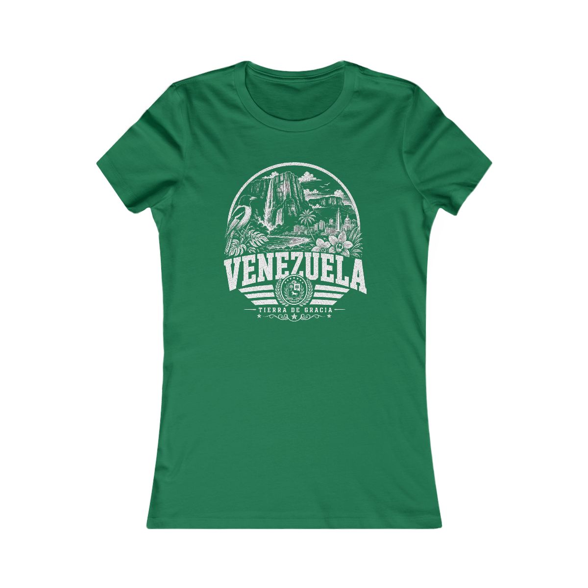 Venezuela Women's Tee — Kelly