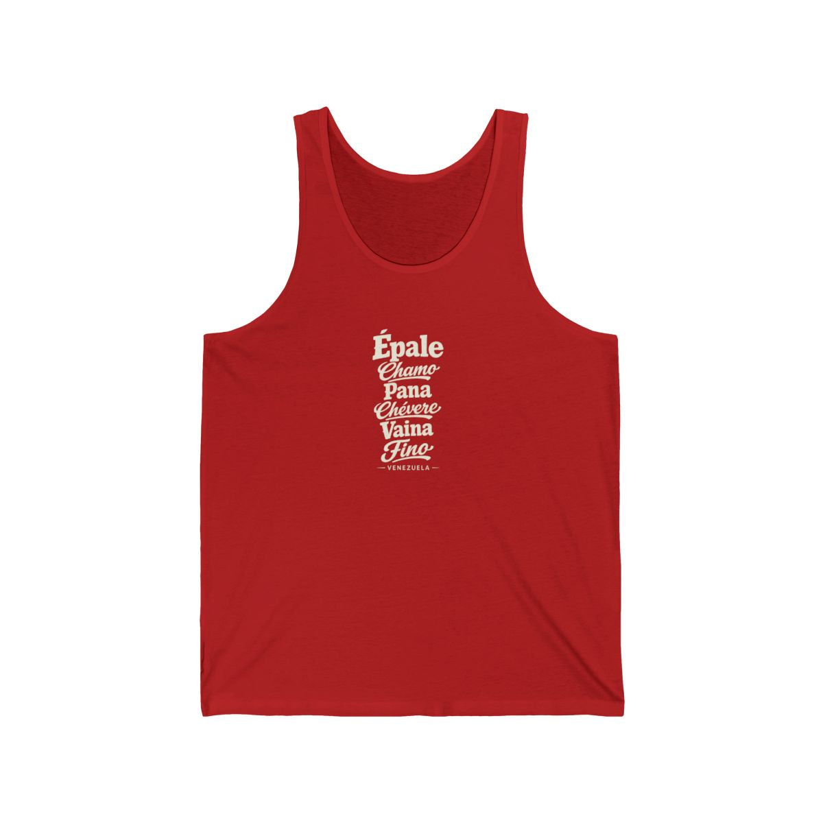 Venezuela local slang men's tank top — typographic sayings design | Nameshi Destinations (view 11)