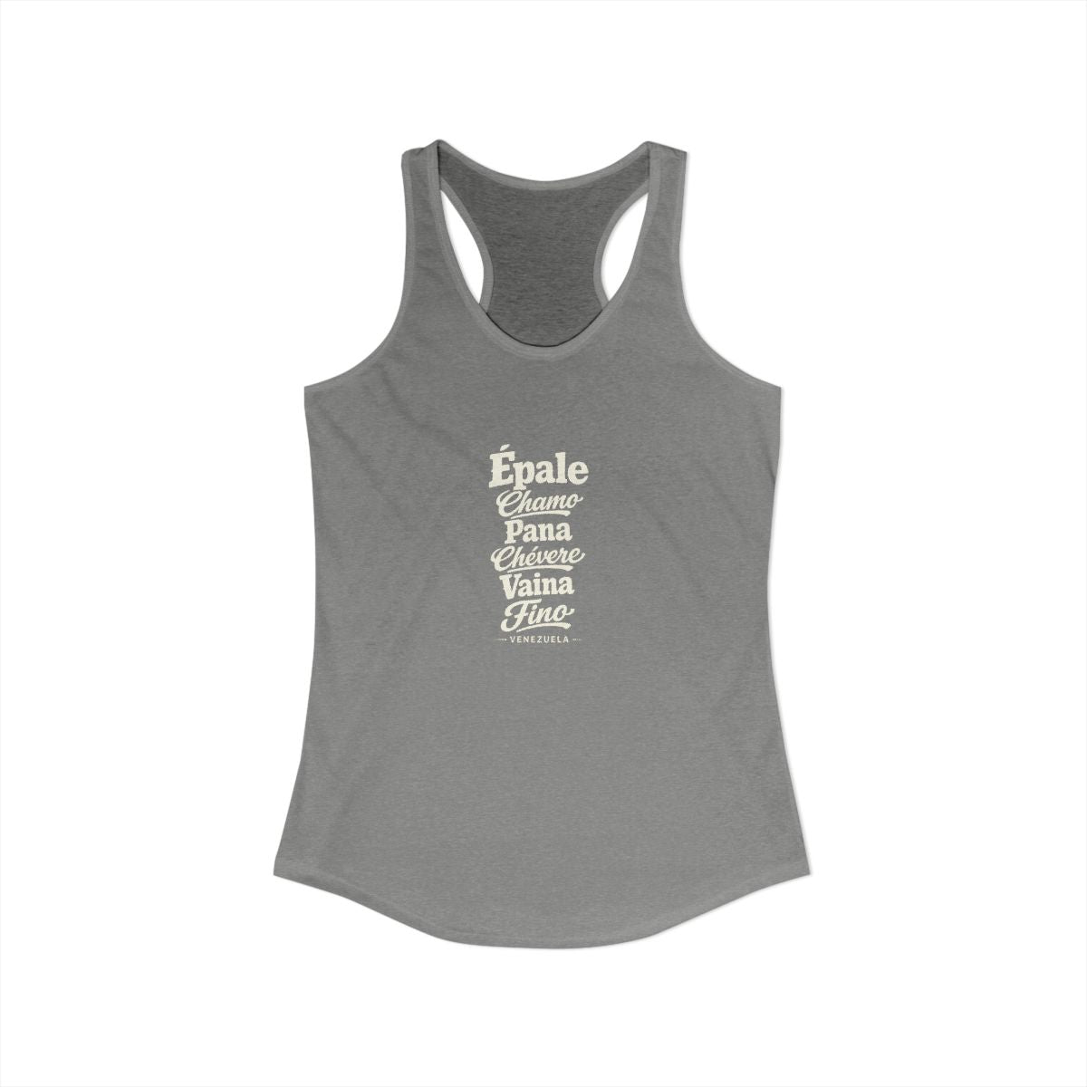 Venezuela local slang women's tank top — typographic sayings design | Nameshi Destinations (view 25)