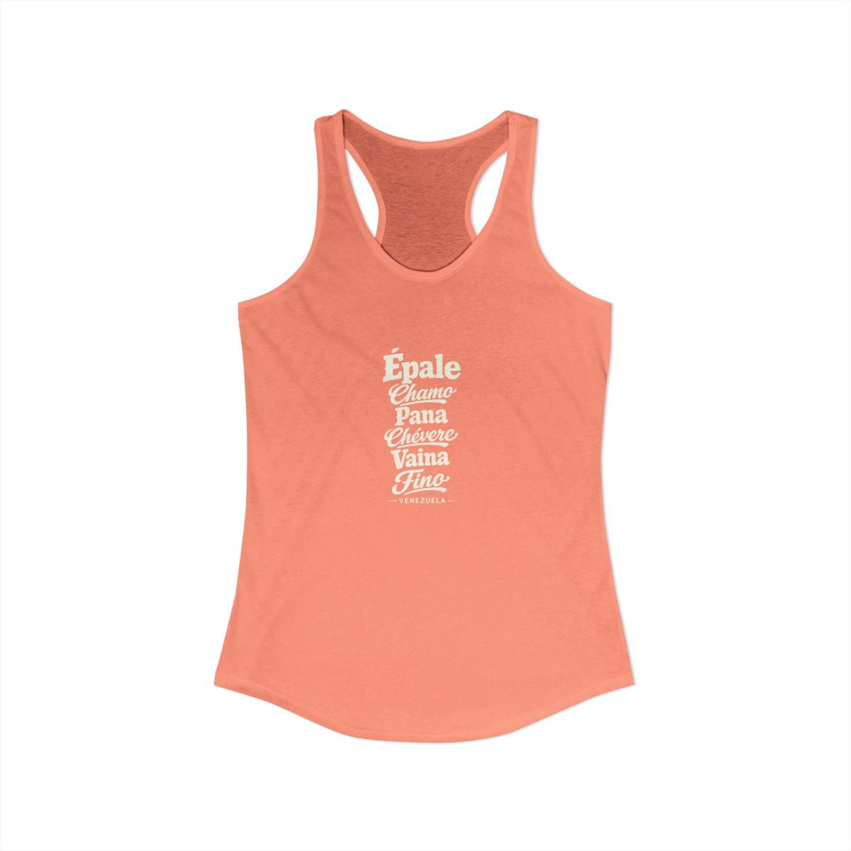 Venezuela local slang women's tank top — typographic sayings design | Nameshi Destinations (view 31)