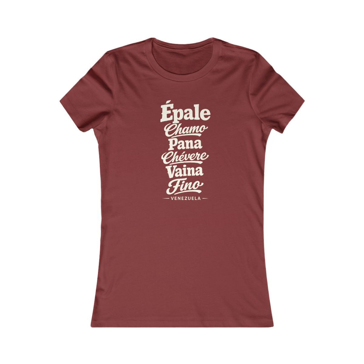 Venezuela local slang women's tee — typographic sayings design | Nameshi Destinations (view 14)